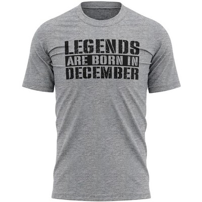 Dezember Geburtstag T-Shirt für Männer Legenden werden im Dezember geboren Neuheit Tee Me...
