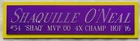 SHAQUILLE O'NEAL LAKERS NAMEPLATE FOR AUTOGRAPHED Signed Basketball-JERSEY-PHOTO