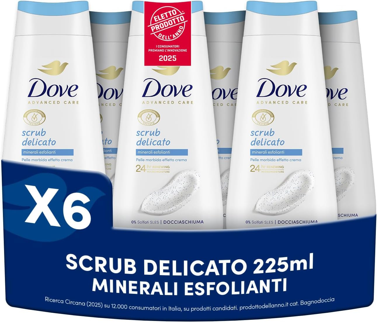 Bagnoschiuma Scrub Delicato, Bagnodoccia Idratante, Formula Delicata Sul Microbi