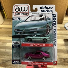 Auto World Target Excl 2 pack - 1995 Ford Probe GT  1985 Ford Mustang SVO