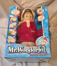 2004 Mr. Wonderful Holiday Edition Talking Doll 12 Phrases Original Box Tested