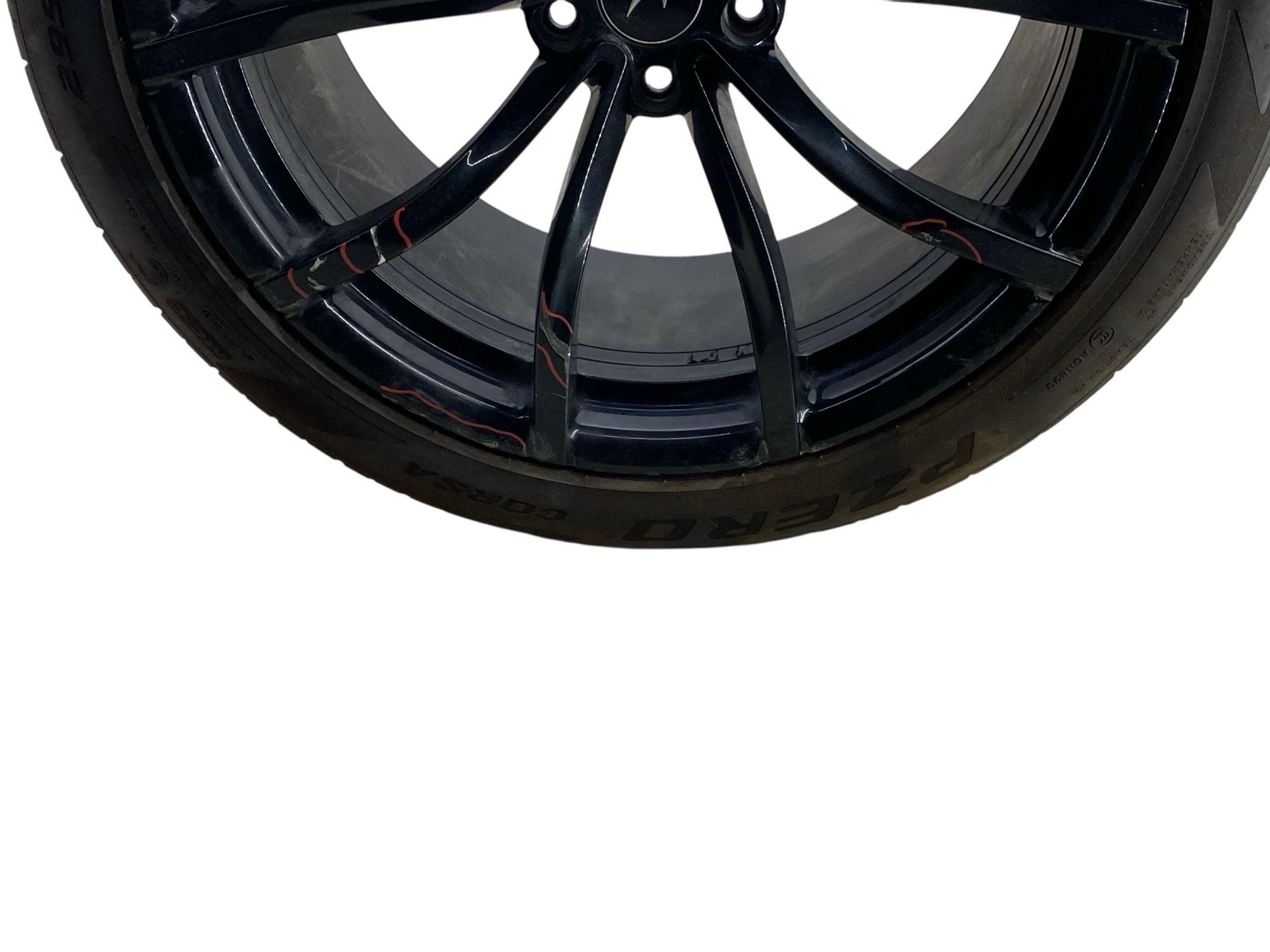 2024 MCLAREN ARTURA (A) 20x10.5 REAR WHEEL RIM ET49 *CURB RASH* /295/35ZR20 TIRE