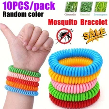 30PCS Anti Bug Insect Pest Repellent Bracelet Wrist Band Natural Protection