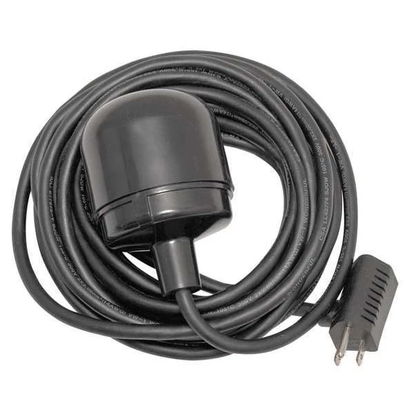 Interruptor de flotador Dayton 6Pnu4, 115 Vac, Piggyback, cable de 10 pies Lg, 13 amperios A Foto 2 de 2