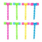 8pcs Plastic Hammers with Whistle Plastic Hammers