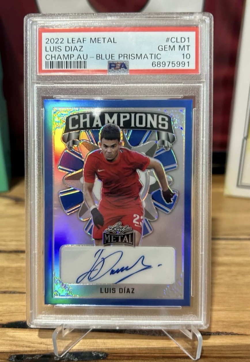 2022 Leaf Metal Champions Luis Diaz  Auto /25 - PSA 10