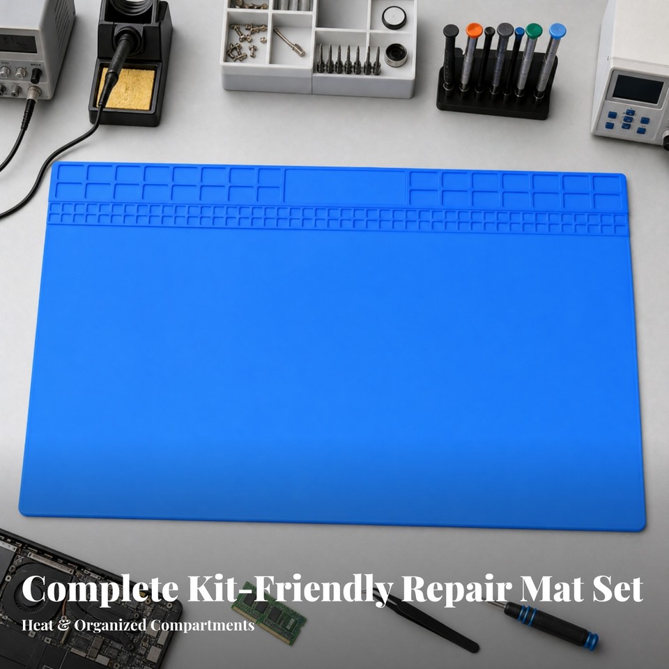 Heat-Resistant Soldering Mat Rollable Electronics Repair Work Pad ...