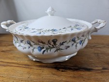 ROYAL ALBERT BRIGADOON VEGETABLE TUREEN WITH LID SCOTTISH THISTLE BONE CHINA