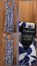 BOHO CHIC BLUE FLORAL SUNDRESS BY STYLE HOUSE