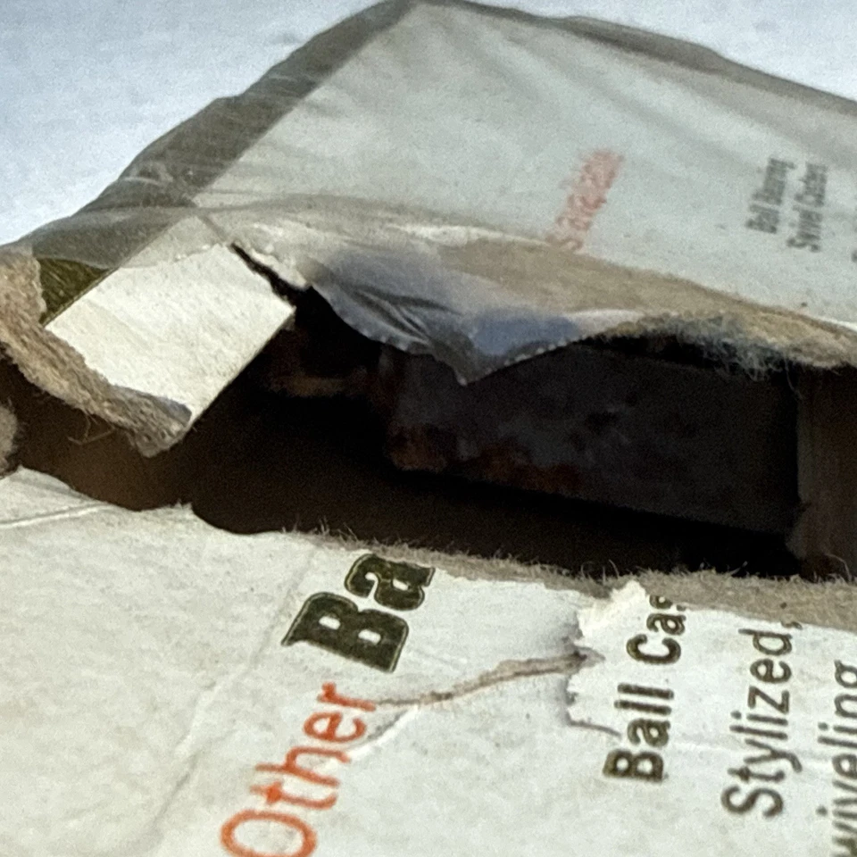 MCM Vintage Plastic Furniture Casters NOS 3” Wheels 3/4” Outside Rust** - Image 4 of 4