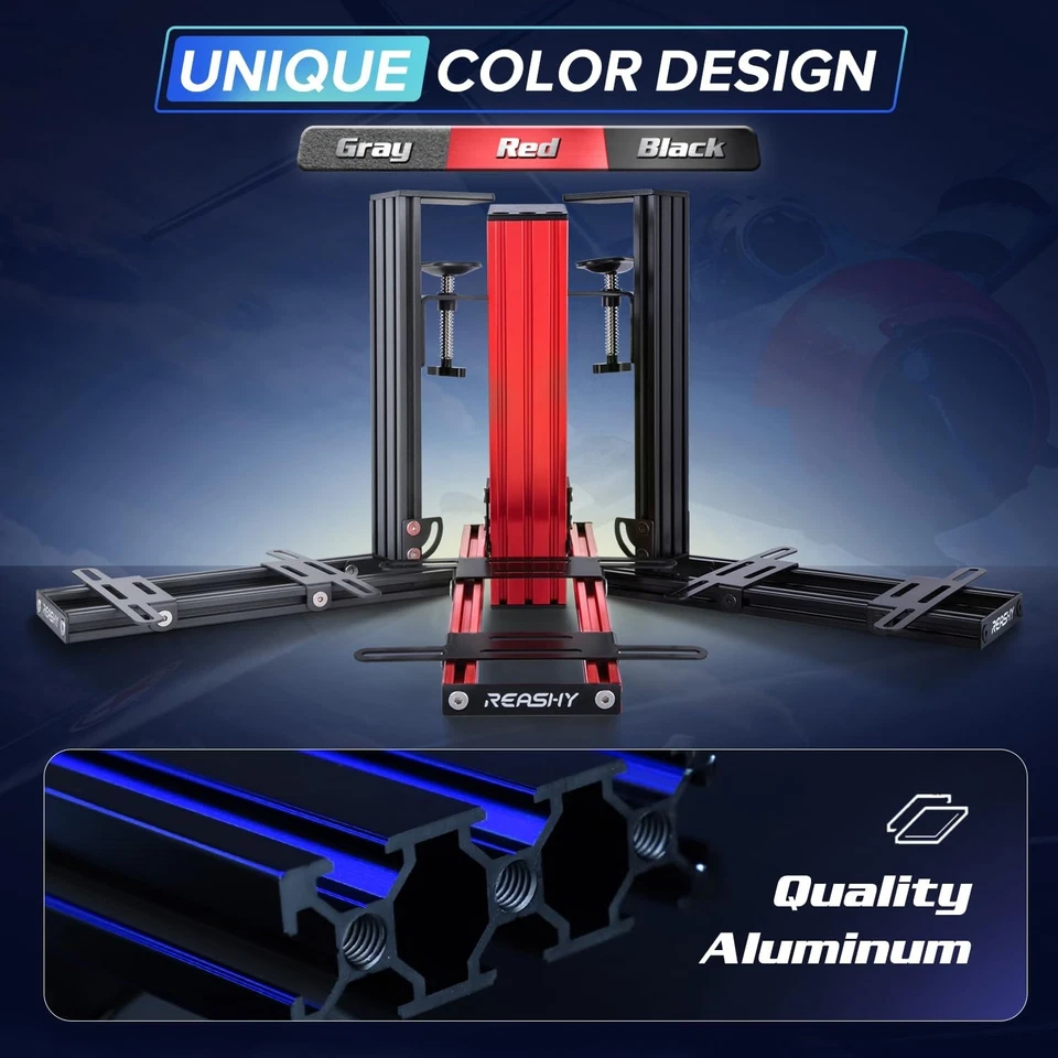 Aluminum Joystick Mount for Logitech & Thrustmaster - Adjustable Desktop Stand - Image 4 of 4