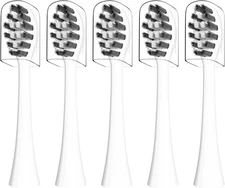 Replacement Toothbrush Heads Compatible with Gleem 1 Count (Pack of 5), White 