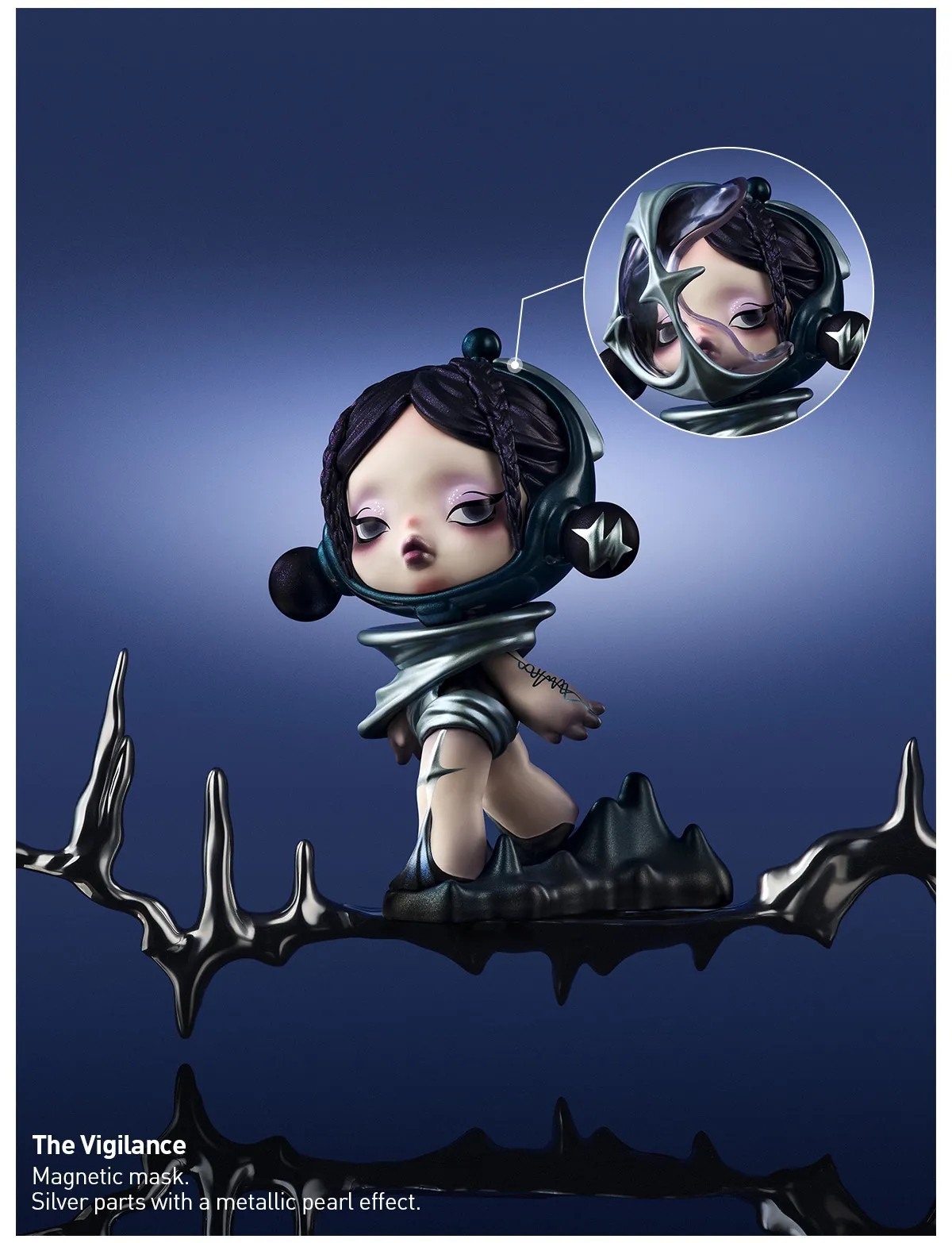 POP MART x Skullpanda The Sound Series Figure Dolls Toy - The Vigilance