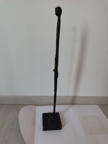 Statua Ombra Della Sera Bronzo Vintage Volterra Design Arte 55cm - Foto 7 di 10