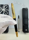 Montblanc Meisterstück 146 Fountain Pen Gold Trim With Leather Pouch Fast | Bid — photo 3