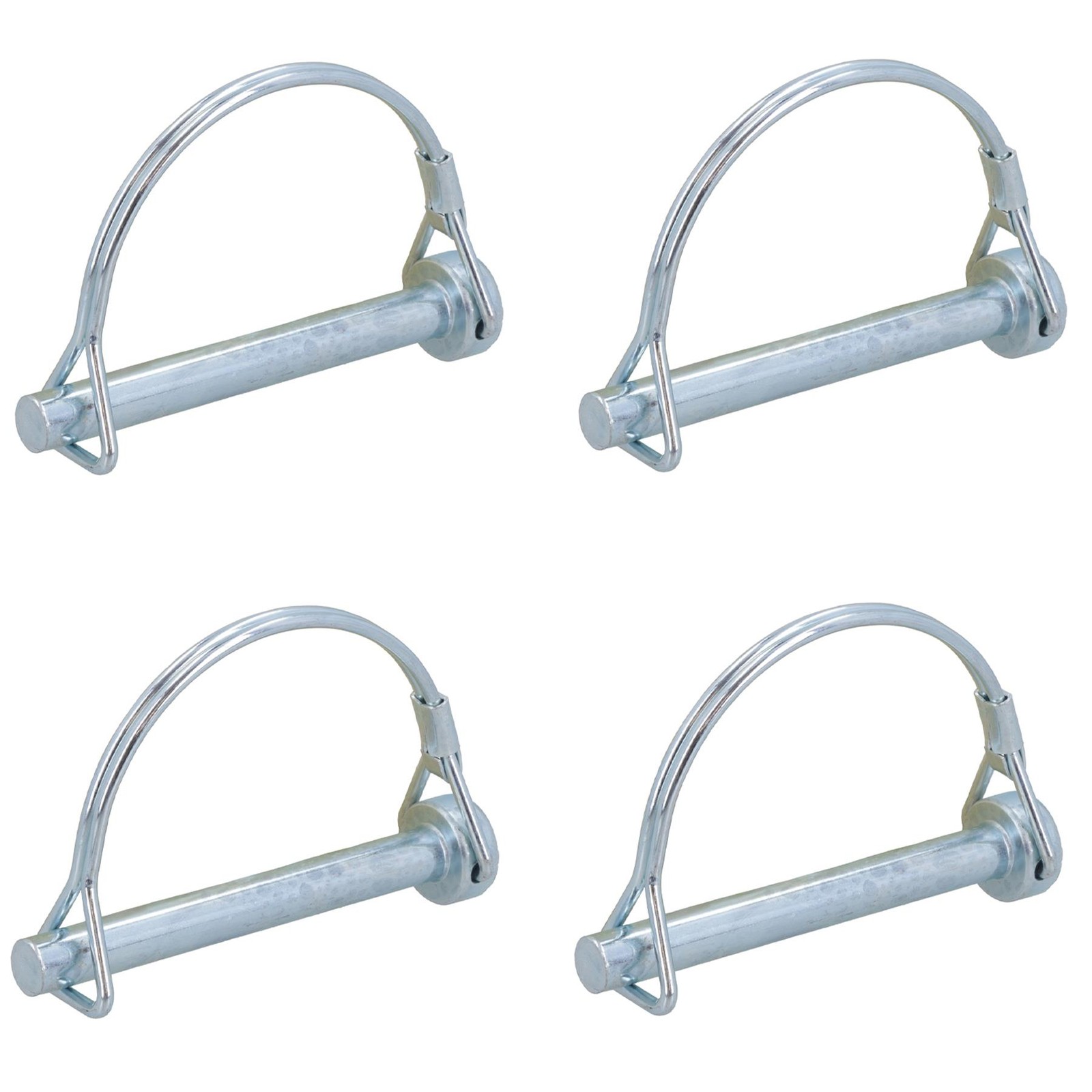 8mm x 70mm PTO Shaft Locking Retaining Pin D Clip For Trailers Fastener 4pc