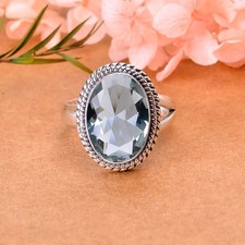 Black Tourmaline 925 Sterling Silver Jewelry Ring, Christmas Gift, Elegant Ring