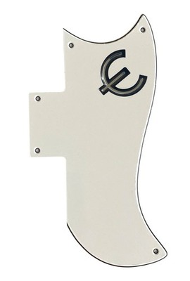 New 3 Ply White Fits Gibson SG 61 Reissue Style Guitar Pickguard & E Logo