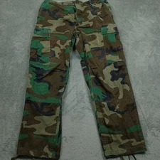 Vintage US Military Pants Men Medium Green Woodland Hot Weather Combat A2
