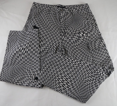 KSUBI Fugitive Cargo Pant Black White Check Out Optical Illusion Mens Size 36
