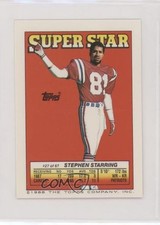 1988 Super Star Sticker Back Cards ( 64 190) Stephen Starring Joe Montana 8d2