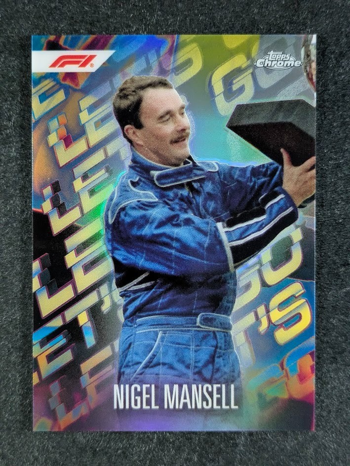 2024 Topps Finest Formula 1 NIGEL MANSELL Let's Go SSP Chrome #LG-22