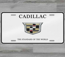 Cadillac 6 x 12 Novelty Aluminum License Plate Made In USA New!