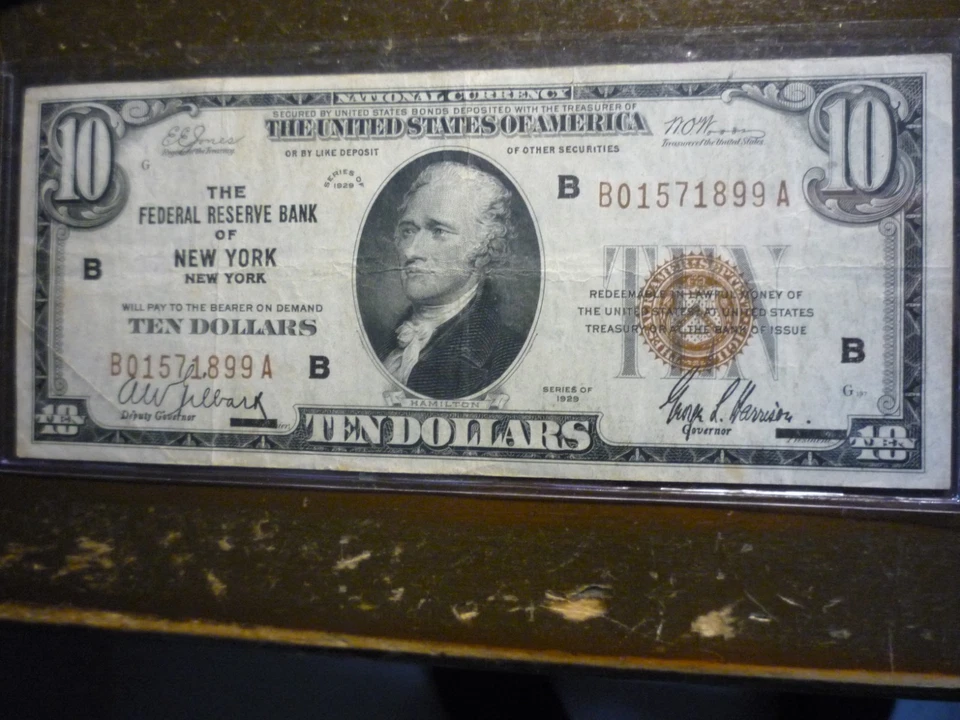 1929- LOOKS NEW!(AU OR HIGHER?) $10 U.S. RESERVE( ENCAPSULATED) NOTE-BEAUTY!!!! - Image 2 of 4