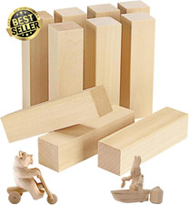 Basswood Carving Blocks 10pcs Whittling Wood Kit for Beginners Kids Adults Easy
