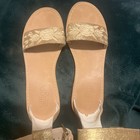 LATIGO Tana 9.5 M Gold and Beige Low Heel Sandal with Ankle Strap & Embroidery — photo 2
