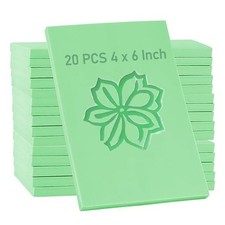 PCS 4 x 6 Inch Rubber Stamp Carving Blocks, Linoleum Blocks for 20 Green