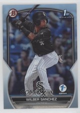 2023 Bowman 1st Edition Sky Blue Foil Wilber Sanchez #BPPF-6 vs5