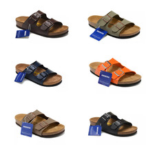 Unisex Birkenstock Arizona Birko-Flor Casual Sandals Regular Eu Shoes Size 35-45