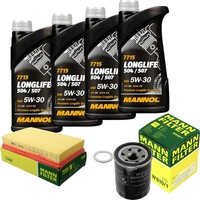 Mann Inspektionspaket 4L Mannol Longlife 5W-30 FüR Suzuki Swift III 1.3 1.5