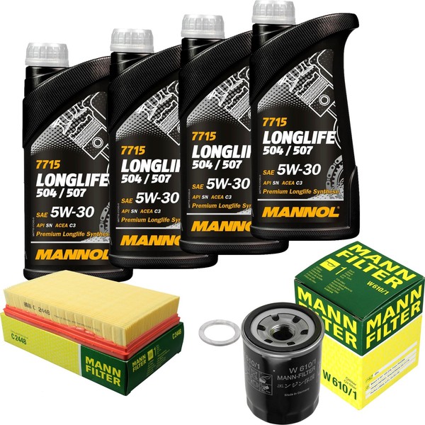 Mann Inspektionspaket 4L Mannol Longlife 5W-30 FüR Suzuki Swift III 1.3 1.5-image