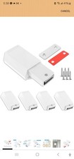 REDUNEST Heavy Duty Push To Open Door Latch.5 Pcs White Magnetic Push Latches