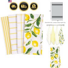 Pantry Lemons All Over Kitchen Dish Towel Set...