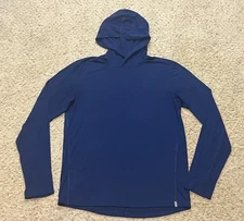 Stio Men's Navy Blue Divide Lightweight Hoodie Pullover Size Medium M EUC