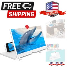 Phone Screen Magnifier, Screen Amplifier 3D HD Screen Projector with Foldable...