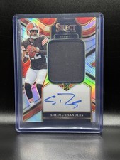 Panini 2025 Select Shedeur Sanders RC Auto Patch #JRS-SSS /249 Browns