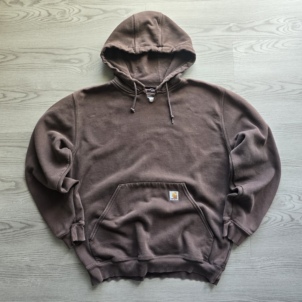 Vintage 90s Carhartt Heavyweight Distressed Faded Hoodie