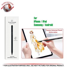 Tucano Universal Pencil Stylus USB-C Charging Black Tips for Ipads