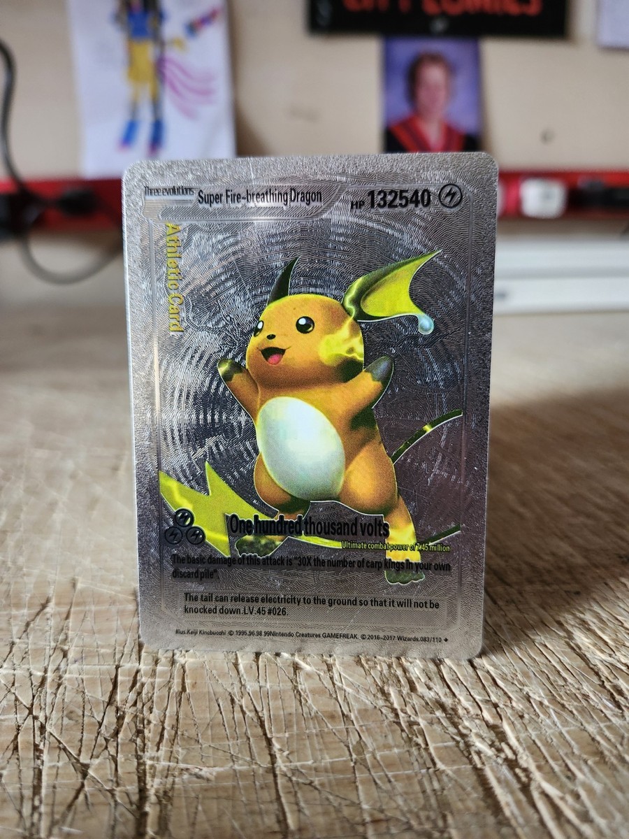 Pikachu Three Evolutions Super Fire- Breathing Dragon 132540 HP 083/110 |  eBay