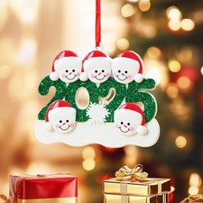 Holiday Family Activity Kits Personalizeds Resin Christmas Tree Hanging Craft