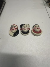 Home Decor, Clay Art, 3 Magnets, Vintage, MCMXCI