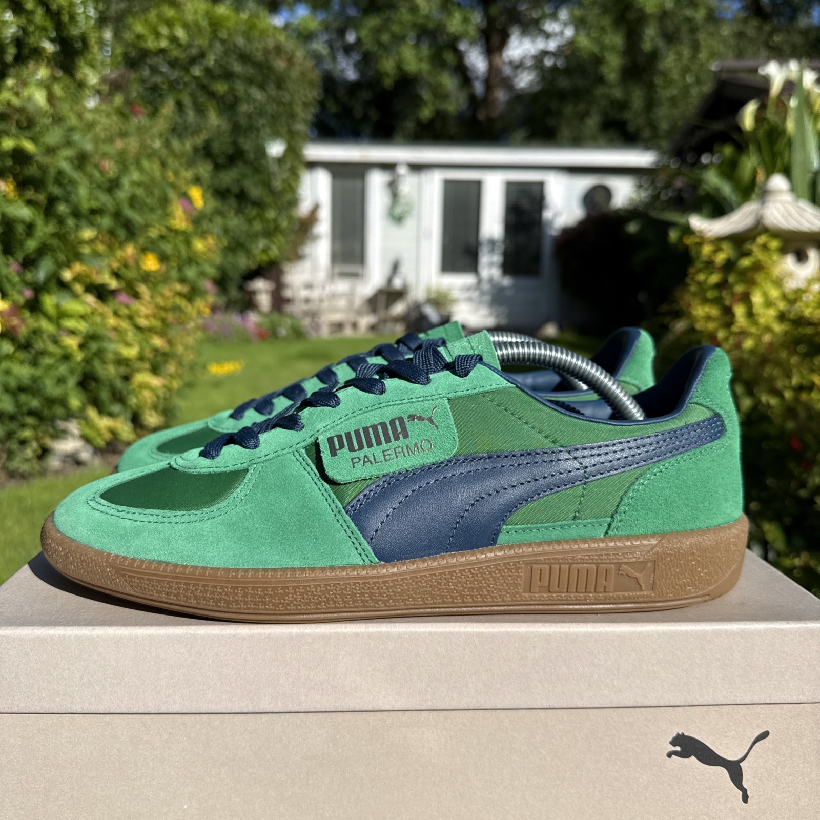 Puma Palermo OG 80s Football Casuals Size 8 - Rare Green & Blue