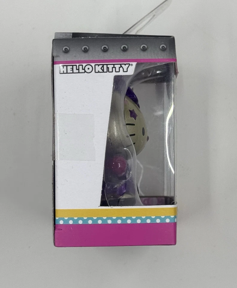 Sanrio S3 MetalFigs Dorado Hello Kitty Púrpura Vestido 2" Mini Figura Jada Toys Nuevo Foto 2 de 4
