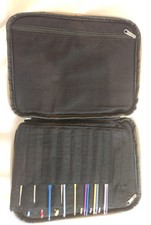 Boye Crochet Hooks Vintage Lot Of 18 Variety Of Sizes iin Gold Knit Picks Case