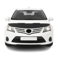 Haubenbra Steinschlagschutz Bonnet Bra FüR Toyota Avensis 2009-2015 Schwarz Halb