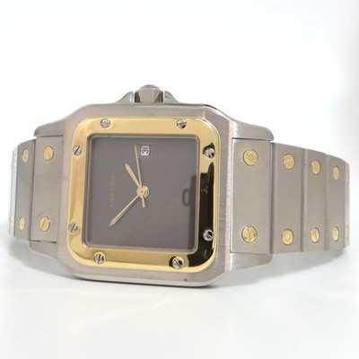Cartier Santos Carree Grey ''Ghost Dial'' 18K Yellow Gold & Steel Automatic